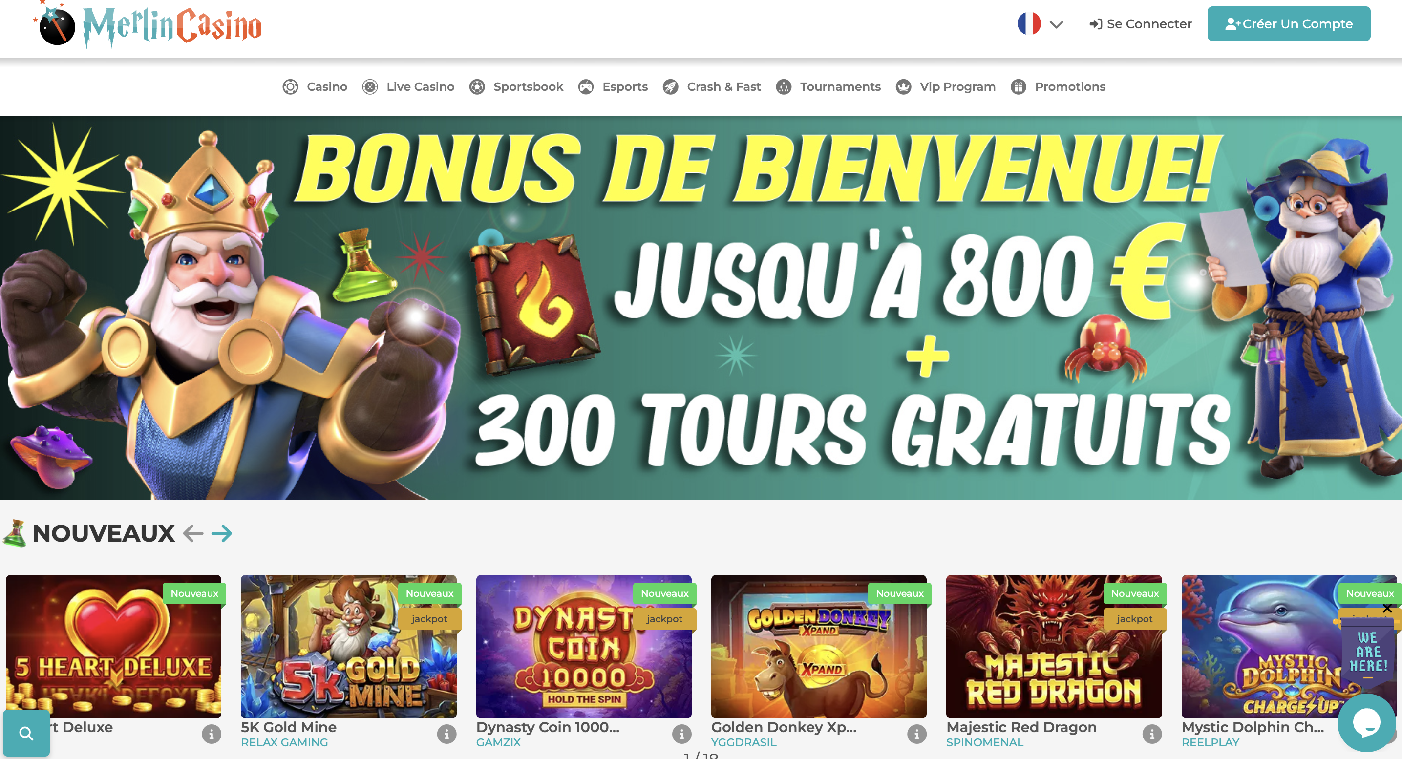 merlin casino code bonus casino sans depot